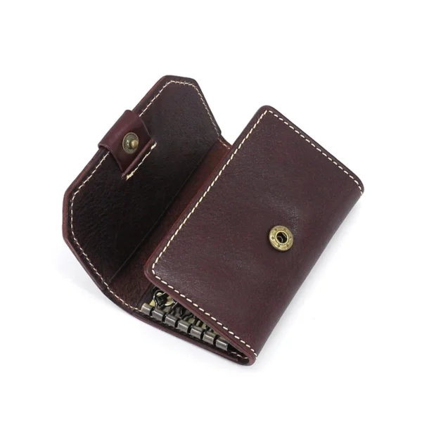 Key Bag Men Genuine Leather Luxury Women keychain Housekeeper Storage key Case Cowhide Small Wallet Purses
