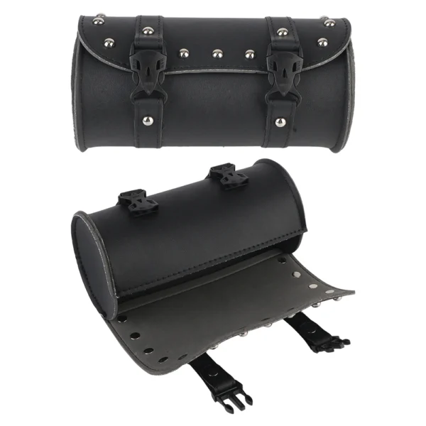 Car Repair Kit Leather Saddlebags Storage Bags Motorcycle Saddle Bags Side Tool Tail Bag Waterproof Small Capacity Saddlebag