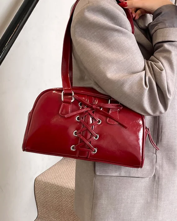High-Grade Sense Women Shoulder Bags 2025 New Soft Leather Zip Design Handbags Female Solid Color Underarm Bag