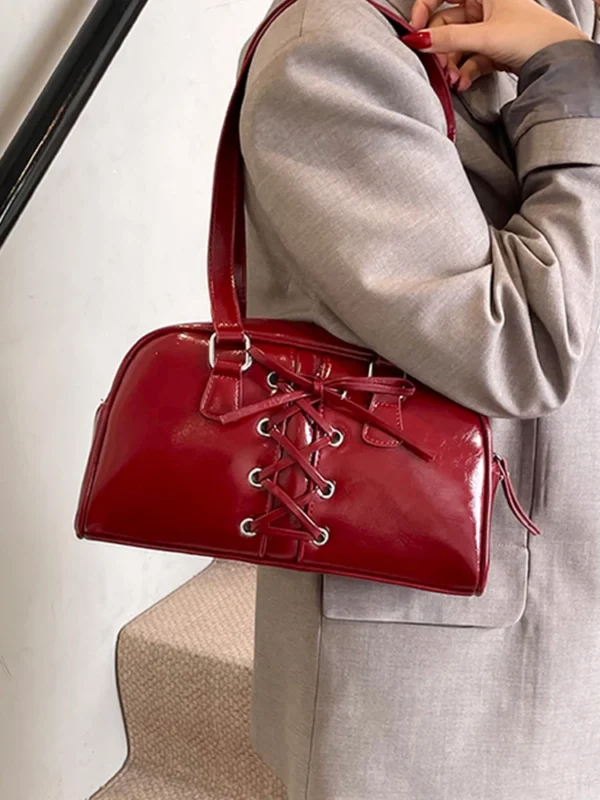 High-Grade Sense Women Shoulder Bags 2025 New Soft Leather Zip Design Handbags Female Solid Color Underarm Bag