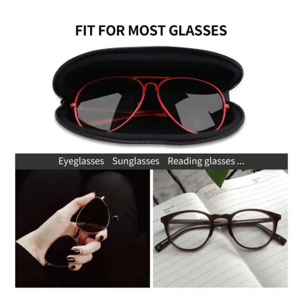 Boston University Terrier High Shell Glasses Case Protective Sunglasses Box Women Men Soft Eyeglass Bag Pouch