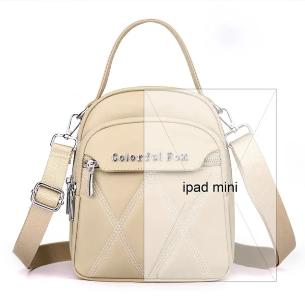 Korean multi-layer shoulder bag, women's outdoor leisure embroidered crossbody bag, key, coin purse vip luxury designer handbag