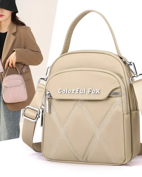 Korean multi-layer shoulder bag, women's outdoor leisure embroidered crossbody bag, key, coin purse vip luxury designer handbag