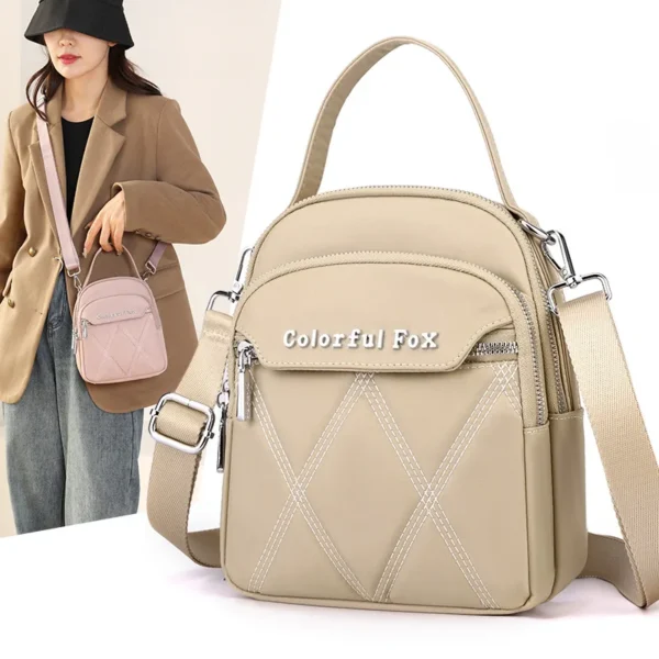 Korean multi-layer shoulder bag, women's outdoor leisure embroidered crossbody bag, key, coin purse vip luxury designer handbag