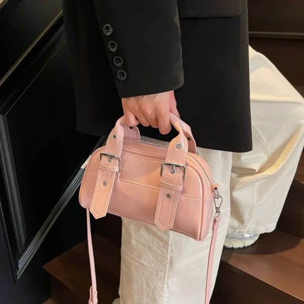 Mini Small PU Leather Crossbody Bag Brand Women Handbag Luxury Designer Shoulder Bag Fashion Black Bag Tote Pure Sac A Main