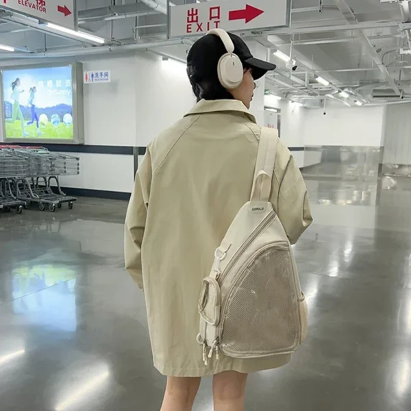 Casual Travel Transparent Zipper Shoulder Handbags Vintage Women All Match Simple Ita Bag Y2K Aesthetic Fashion Crossbody Bags