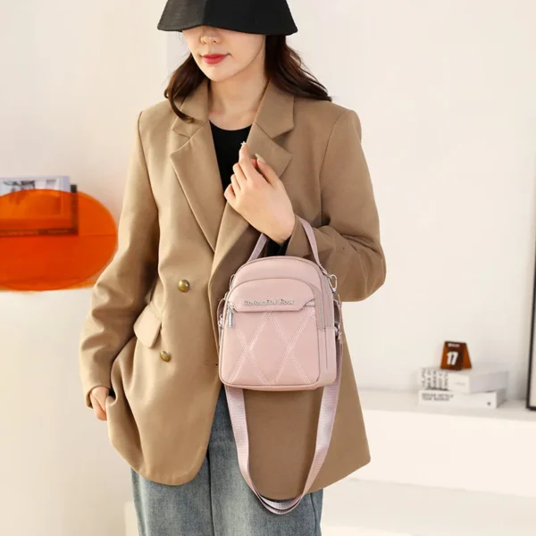 Korean multi-layer shoulder bag, women's outdoor leisure embroidered crossbody bag, key, coin purse vip luxury designer handbag
