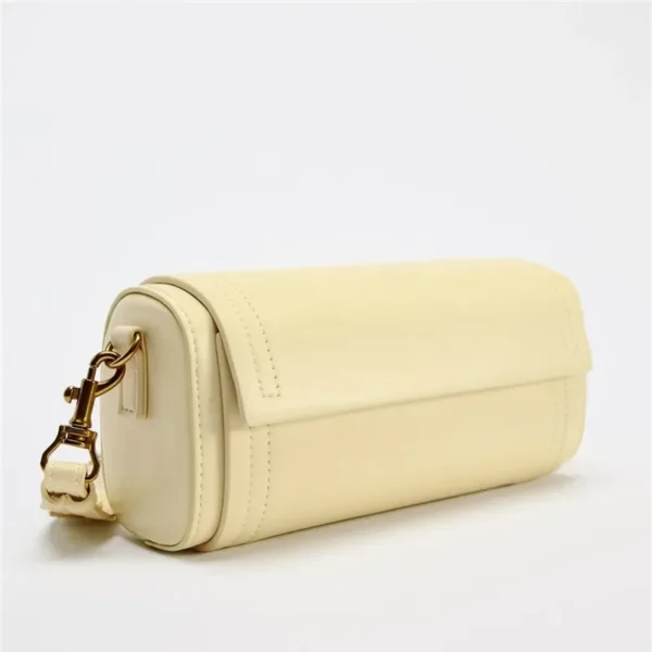 Luxury Women Brand Canvas Striped Crossbody Bag Casual Pillow Boston Bowling Messenger Bag