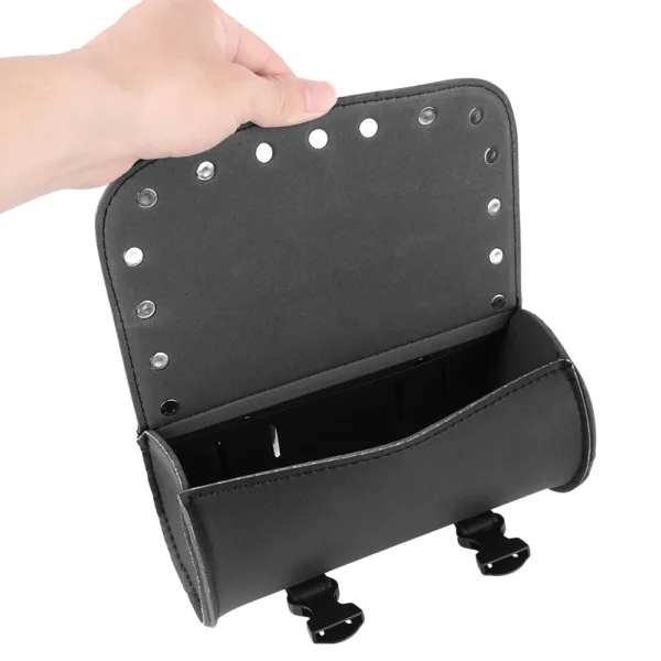 Car Repair Kit Leather Saddlebags Storage Bags Motorcycle Saddle Bags Side Tool Tail Bag Waterproof Small Capacity Saddlebag