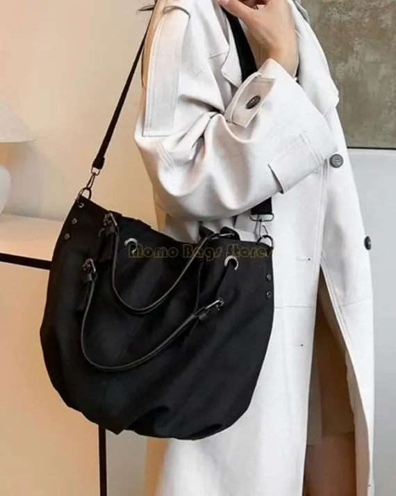 X90D Japanese Styles Handbag for Woman Fashion Shoulder Bag Canvas Crossbody Bag