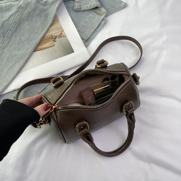 Large Capacity Tote Bag Luxury Handbags Women Bags Retor Pu Leather Ladies Boston Shoulder Bag Black Brown Coffee Tote