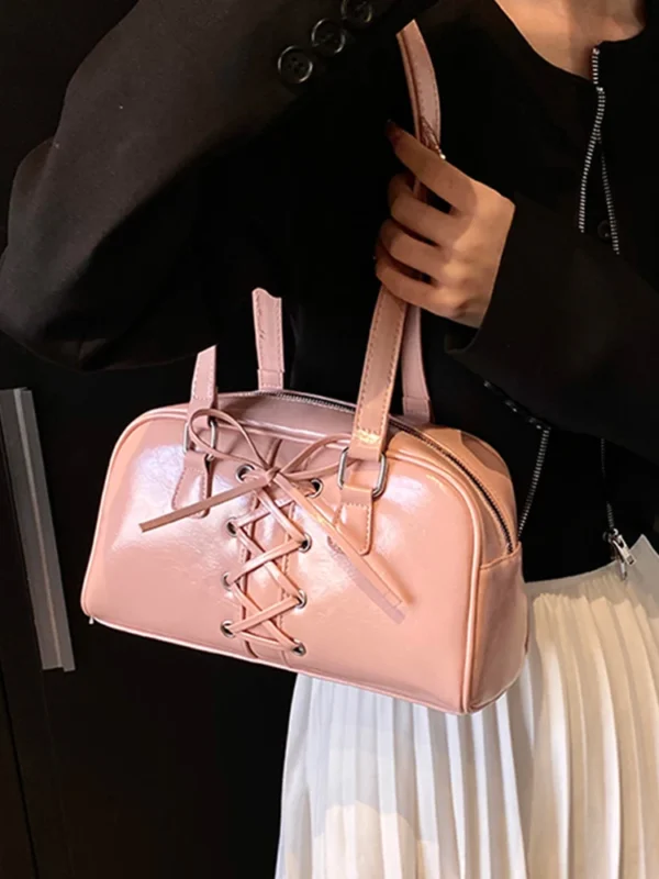 High-Grade Sense Women Shoulder Bags 2025 New Soft Leather Zip Design Handbags Female Solid Color Underarm Bag