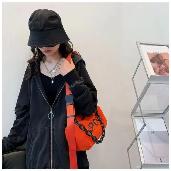 Hip Hop Boston Handbag for Women, Small Purse, Female Messenger Bag, Crossbody Bag, Casual, All-match, Pillow Shoulder Bag Fashi