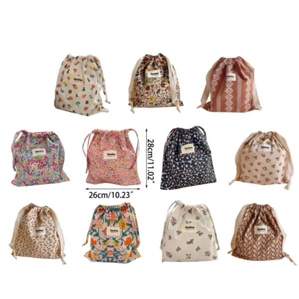 Baby Nappy Bag Reusable Floral Bag Diaper Underpants Organizing Bag Washable Wet Bag Infant Cloth Diaper Pack Pocket Dropship