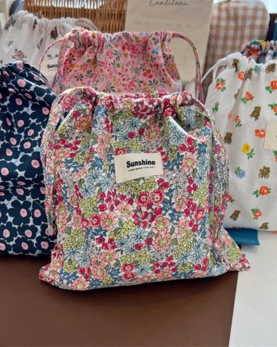 Baby Nappy Bag Reusable Floral Bag Diaper Underpants Organizing Bag Washable Wet Bag Infant Cloth Diaper Pack Pocket Dropship
