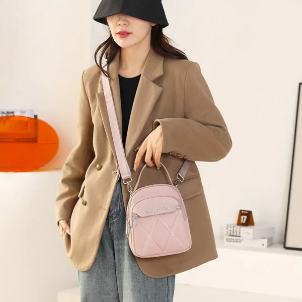 Korean multi-layer shoulder bag, women's outdoor leisure embroidered crossbody bag, key, coin purse vip luxury designer handbag
