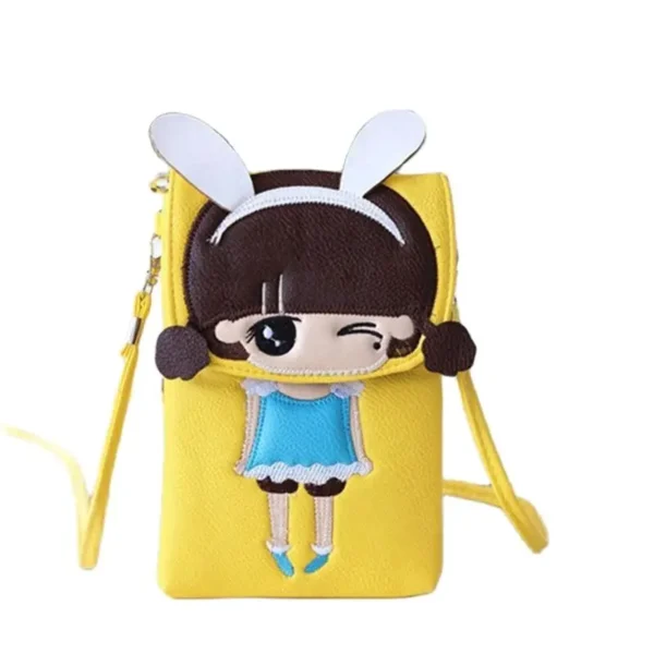 Women's PU Leather Cartoon Cute Shoulder Crossbody Bag Mini Handbag Ladies Small Phone Purse 2025 Female Pouch bolso For Girls