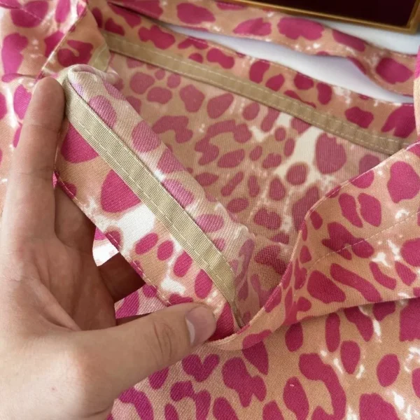 2024 Korean Fashion Leopard Shopper Big Shopping Bags for Women Y2K Handbag Lady Shoulder Bag Large Capacity Bag