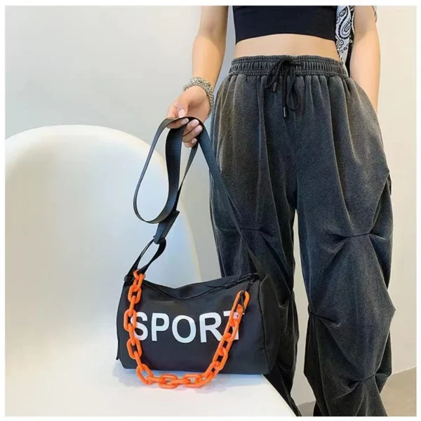 Hip Hop Boston Handbag for Women, Small Purse, Female Messenger Bag, Crossbody Bag, Casual, All-match, Pillow Shoulder Bag Fashi